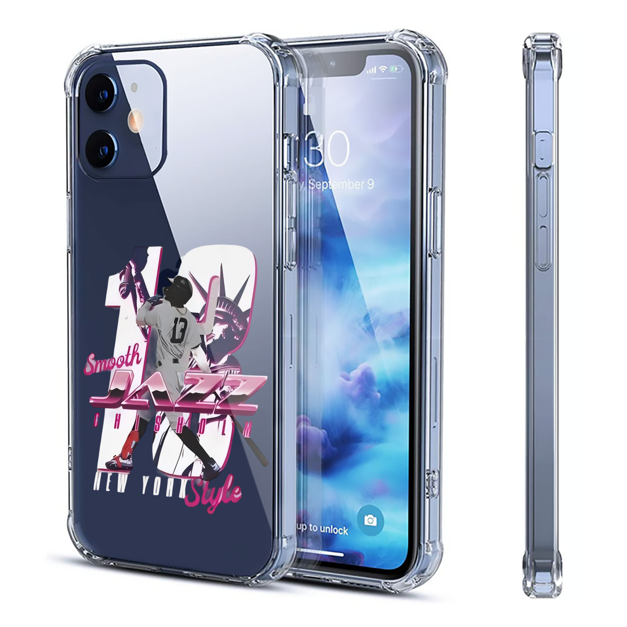 Jazz Chisholm Jr. 23 Clear IPhone 12 Case – Soft TPU With UV Print – Enhanced Drop Protection, Precise Fit, Anti-Fingerprint, Customizable Design, Scratch-Resistant, Yellow-Resistant